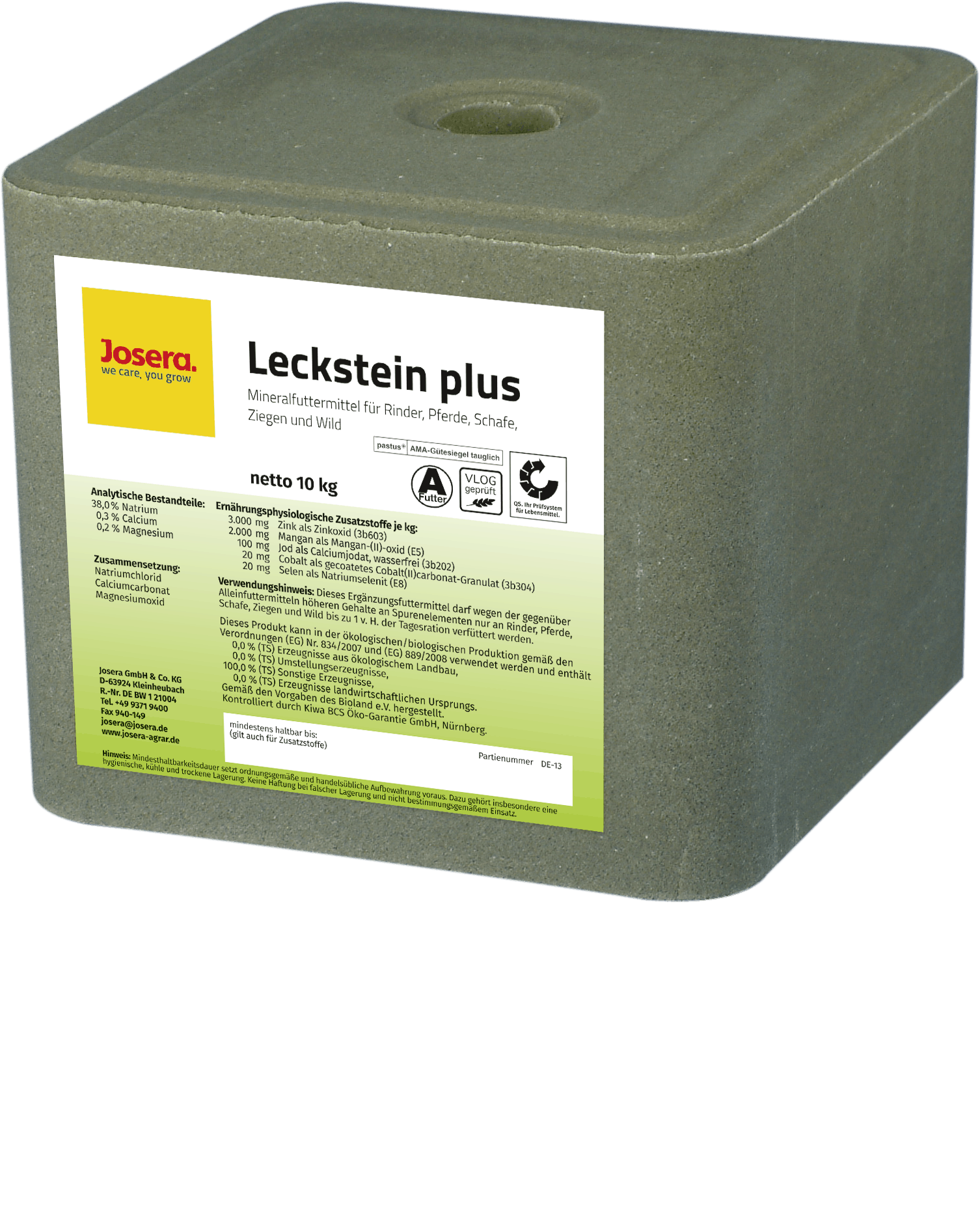 JOSERA Leckstein Plus Lick Stone For Cattle