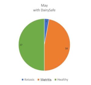 JOSERA graphic shows May with Dairy Safe